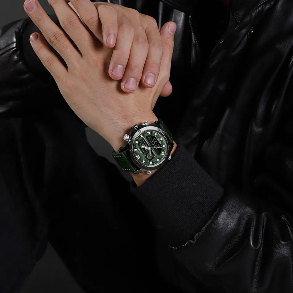 NAVIFORCE NF9236 Dual Display Military Chronograph Watch