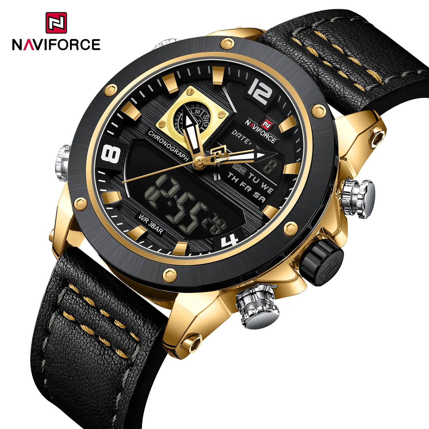 NAVIFORCE NF9236 Dual Display Military Chronograph Watch