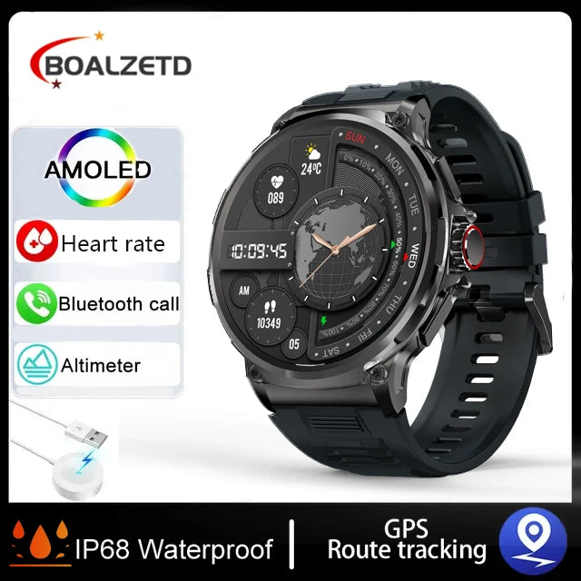 710mAh Battery Ultra GPS Smart watches Compass Watches Waterproof NEW For Men Women 2025 New Sports GPS Military Smart Watch Men