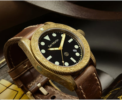 San Martin Bronze Diver Automatic 200M Vintage