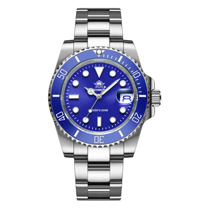 Montre Homme ADDIESDIVE en Acier Inoxydable, Montre Quartz Européenne et Américaine, Décontractée et Étanche pour Sports de Plein Air