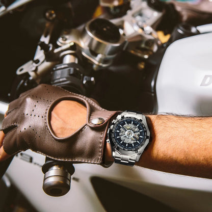 WINNER Casual Skeleton Mechanical Mens Watches Top Brand Luxury Sports Forsining Automatic Watch Stainless Steel Strap Luminous