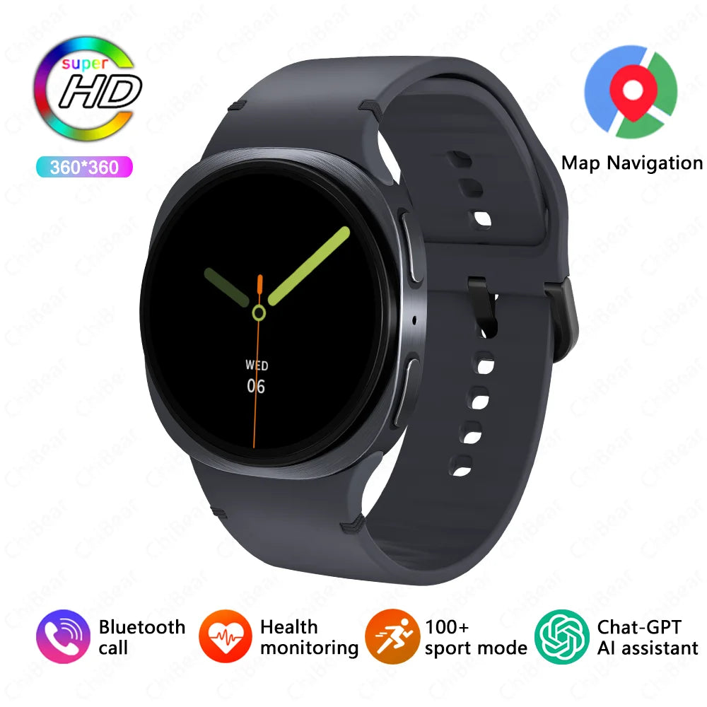 2026 New Waterproof HD Smart Band Watch Real-time Weather Forecast Men Watches Sports Ladies AMOLEDFor Android IOS holiday gifts