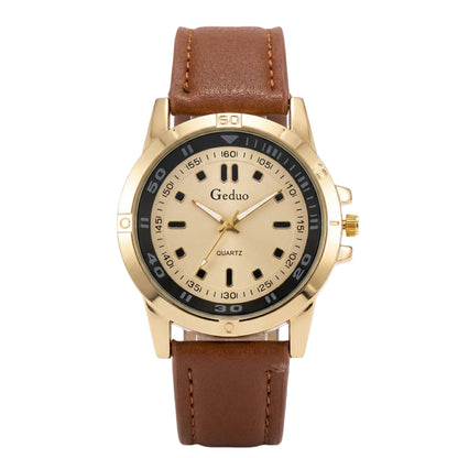 ChronoState 2026 Classic Leather – Montre décontractée à quartz pour hommes | Montre-bracelet analogique tendance