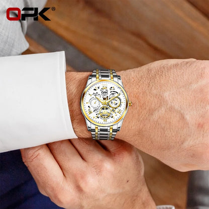 OPK8135 Steel Band Night Glow Watch