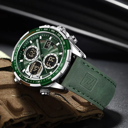 Montres militaires de mode NAVIFORCE pour hommes Luxe Montre chronographe sport originale Montre étanche à quartz Montre-bracelet numérique