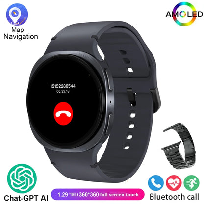 Nouvelles Montres 2025 8 Mini GPS Track Montre Connectée Intelligente Pour Hommes Femmes Santé Sport AMOLED Fréquence Cardiaque Appel Bluetooth Montre Connectée Étanche