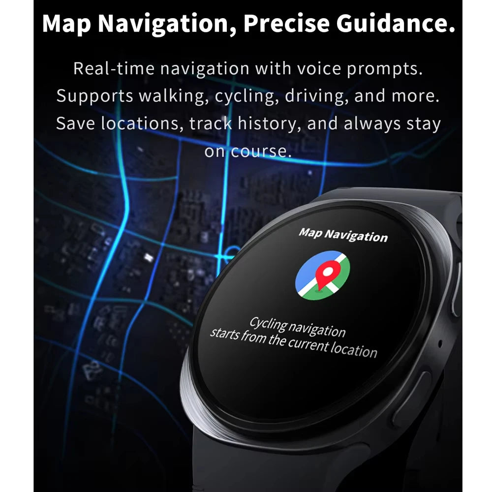 2026 New Waterproof HD Smart Band Watch Real-time Weather Forecast Men Watches Sports Ladies AMOLEDFor Android IOS holiday gifts