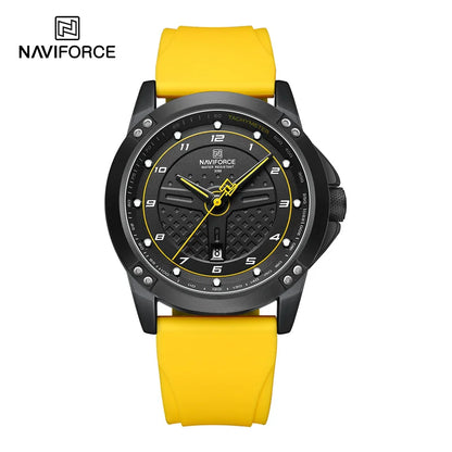 Montre NAVIFORCE pour Homme, Classique, Tendance, Date, Lumineuse, Étanche, Sport, Bracelet en Silicone, Montre-bracelet à Quartz Relogio Masculino 2025