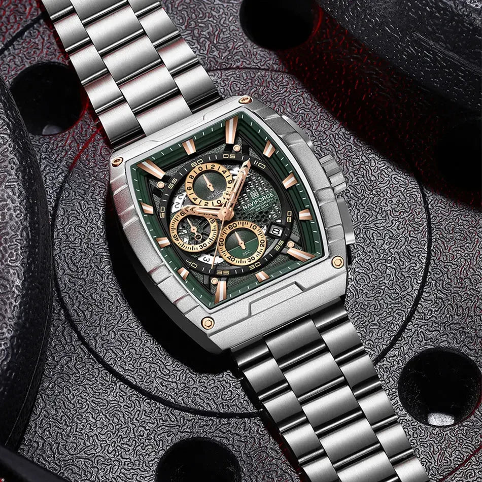 NAVIFORCE – Montre-bracelet à quartz de luxe pour hommes, marque supérieure, étanche, chronographe, 2025, date automatique
