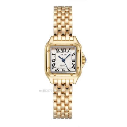 Montres de luxe en strass pour femmes, montre-bracelet à quartz carrée tendance, horloge simple pour dames, Reloj Mujer