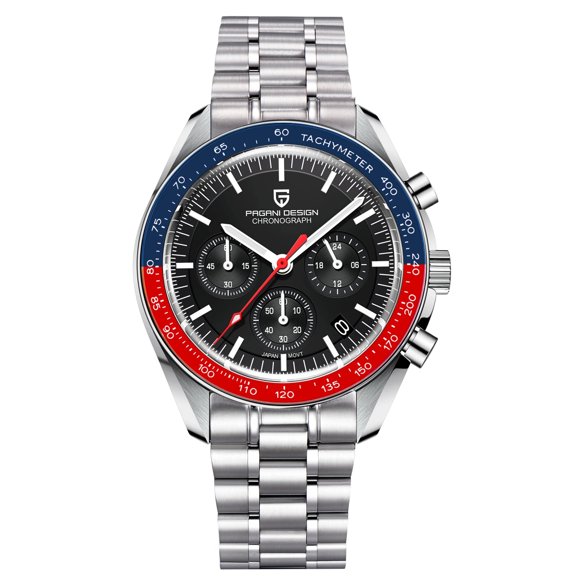 2026 New PAGANI DESIGN V5 Moon Men's Watches Top Luxury Quartz Watch For Men Chronograph Waterproof Sport Stainless Steel Clock