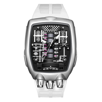 Alien Y2k Transparent hollow design Quartz Watch Mens Special Creative unique case Shape Design Fashion Men Watch AAA Clock