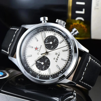 Montres homme 1963 montre automatique pilote 42mm étanche chronographe quartz rétro montre habillée vintage
