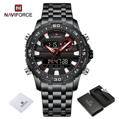 NAVIFORCE NF9234 Analog Digital Dual Time Watch