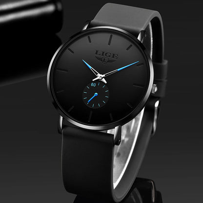 LIGE 2026 Nouvelle Montre Sport Tendance Homme, Marque de Luxe, Étanche, Simple, Ultra-Fine, Montre Homme à Quartz, Relogio Masculino