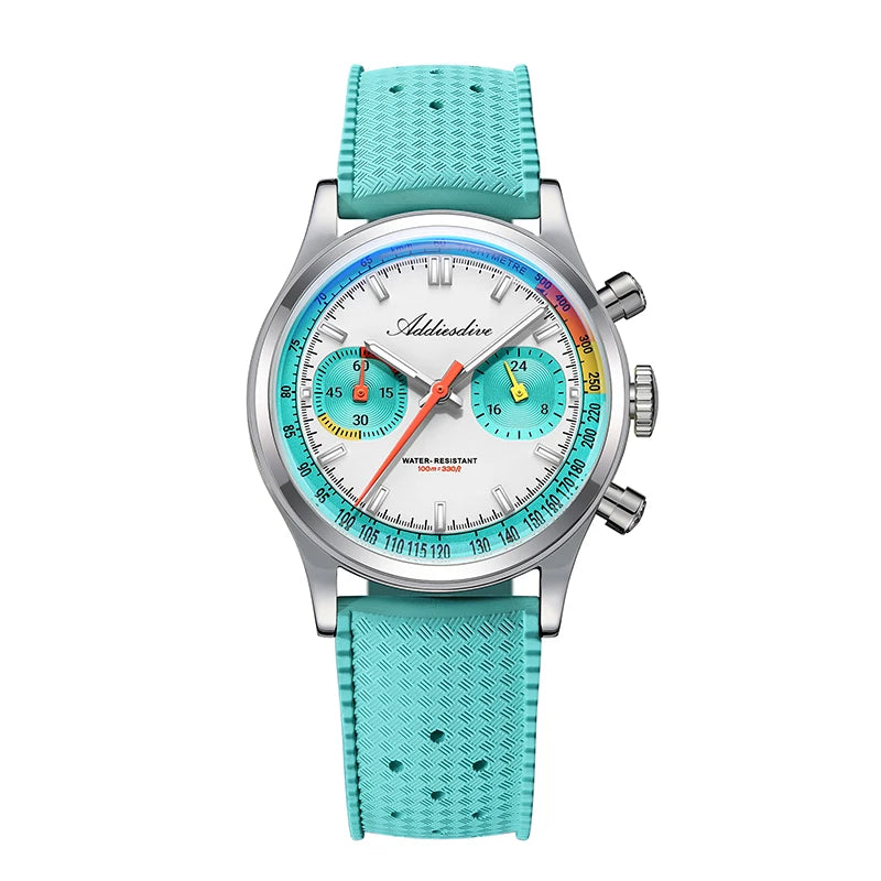 ChronoState ADDIESDIVE VK64 – Montre chronographe 38MM | Montre à quartz étanche 100M lumineuse BGW9