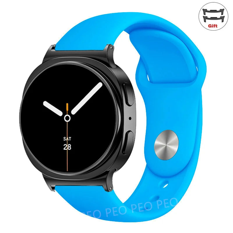Sports Silicone Strap for Samsung Galaxy Watch 8 40mm 44mm Band No Gaps Correa Bracelet for Galaxy 8 Classic 46mm Accessories