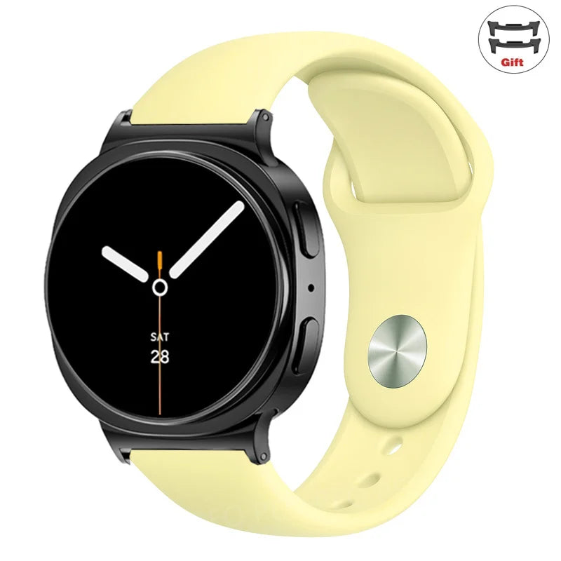 Sports Silicone Strap for Samsung Galaxy Watch 8 40mm 44mm Band No Gaps Correa Bracelet for Galaxy 8 Classic 46mm Accessories