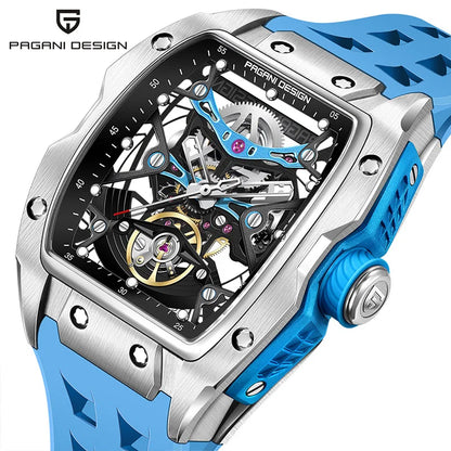 ChronoState Titan Eclipse Skeleton Automatic Luxury Watch for Men