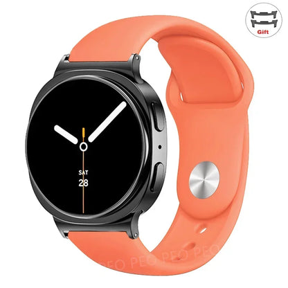 Sports Silicone Strap for Samsung Galaxy Watch 8 40mm 44mm Band No Gaps Correa Bracelet for Galaxy 8 Classic 46mm Accessories