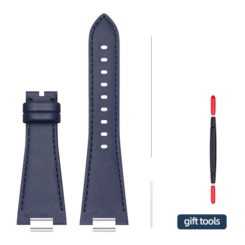 Bracelet de montre 27 * 12 mm 1853 PRX T137 pour hommes Tissot PRX 40 mm T137.407/T137.417, bracelet surélevé, motif uni/bambou/litchi