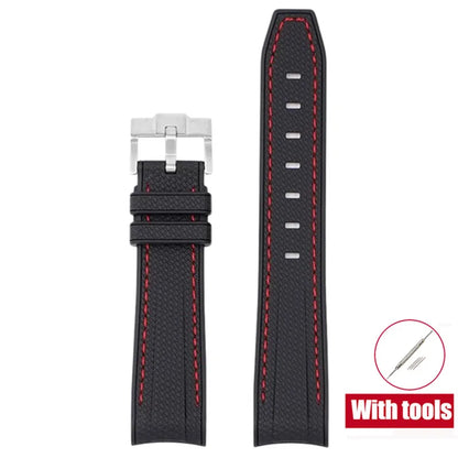 Bracelet de plongée 20mm pour Omega X Swatch Joint MoonSwatch Hommes Femmes Embout incurvé Arc Bracelet en caoutchouc TPU pour Outils de bracelet de montre Rolex