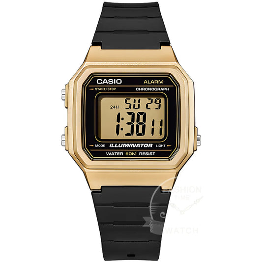 Casio W-217H digital watch with square display and everyday design