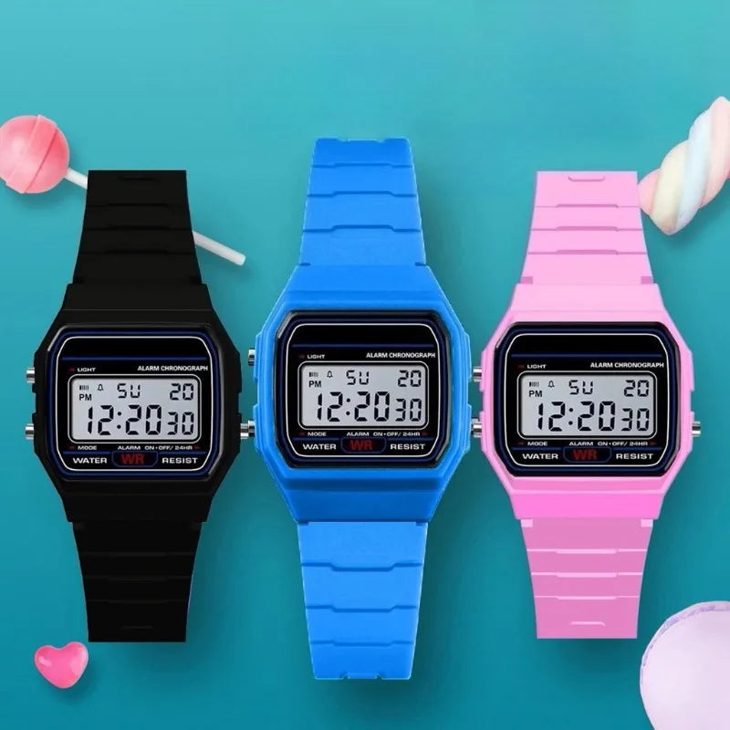 Montre de sport de luxe analogique et numérique militaire LED étanche pour homme, femme et enfant avec bracelet et alarme