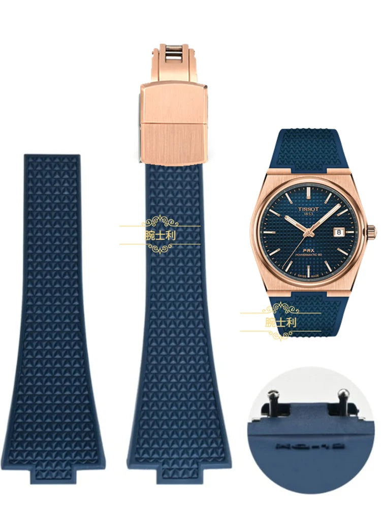 CTS Fluororubber Strap for Tissot PRX Series 35mm 40mm