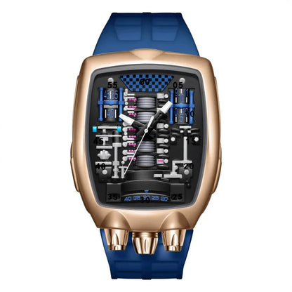 Alien Y2k Transparent hollow design Quartz Watch Mens Special Creative unique case Shape Design Fashion Men Watch AAA Clock