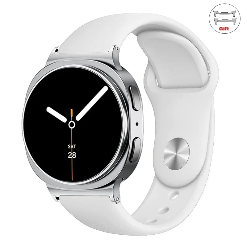 Sports Silicone Strap for Samsung Galaxy Watch 8 40mm 44mm Band No Gaps Correa Bracelet for Galaxy 8 Classic 46mm Accessories