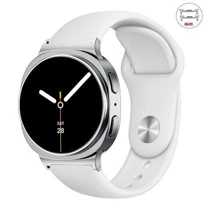 Sports Silicone Strap for Samsung Galaxy Watch 8 40mm 44mm Band No Gaps Correa Bracelet for Galaxy 8 Classic 46mm Accessories