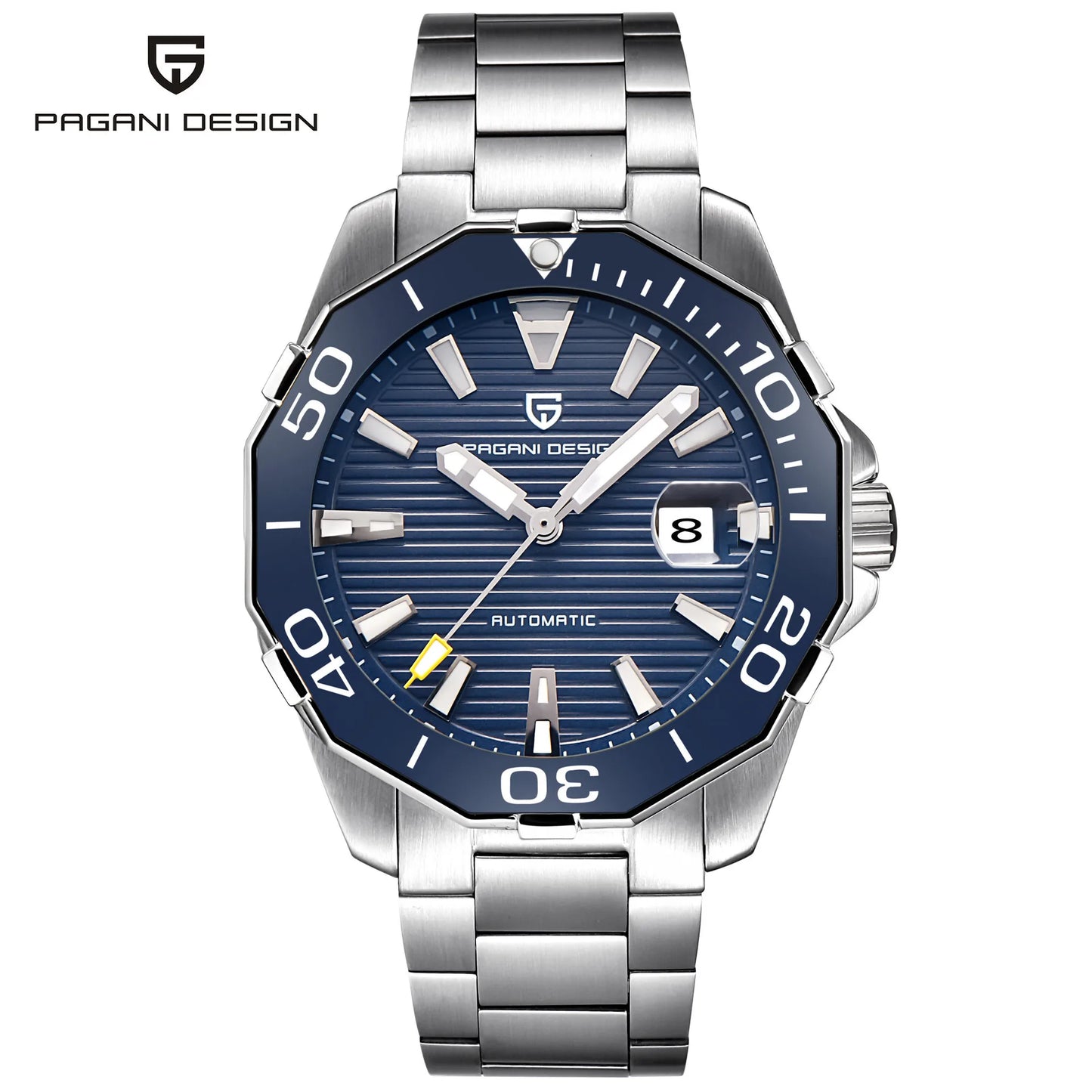 Nouveau en 2025 : Montre mécanique de sport militaire PAGANI DESIGN 1617 pour homme, étanche, en acier inoxydable, montre de luxe pour homme de grande marque