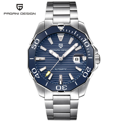 Nouveau en 2025 : Montre mécanique de sport militaire PAGANI DESIGN 1617 pour homme, étanche, en acier inoxydable, montre de luxe pour homme de grande marque