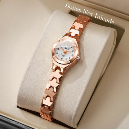 Montres élégantes pour femmes à petit cadran arabe, bracelet fin, montre-bracelet à quartz pour dames Reloj Mujer, cadeau horloge pour filles (sans boîte)