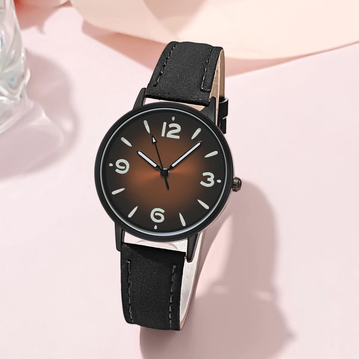 Montre en cuir PU pour femme, montre-bracelet décontractée, montres à quartz pour femme, cadeau, Reloj Mujer, Relogio Feminino