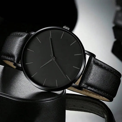 Set de 5 montres de sport pour hommes, montres-bracelets à quartz d'affaires, bracelet en cuir de luxe, montres décontractées pour hommes