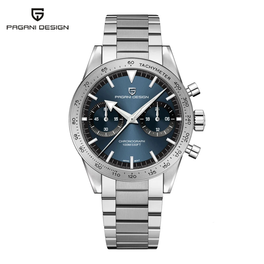 2026 New PAGANI DESIGN Retro Mens Watches Moon Quartz Watch For Men Speed Sports Chronograph AR Sapphire VK64 Clock Reloj Hombre