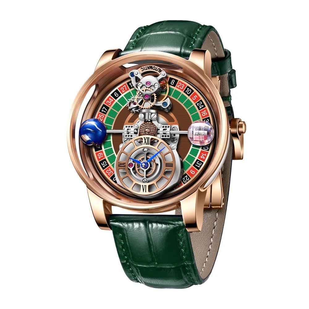 ChronoState Celestial Roulette Luxury Quartz Watch for Men