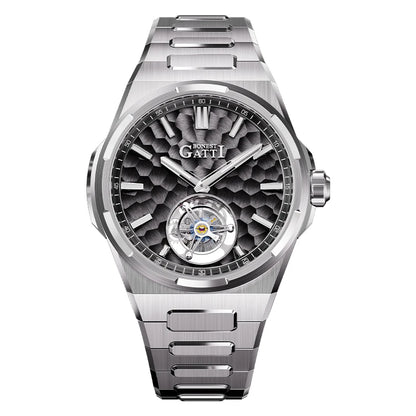 ChronoState BONEST GATTI BG7005 – Montre squelette Tourbillon 43MM | Garde-temps mécanique en verre saphir