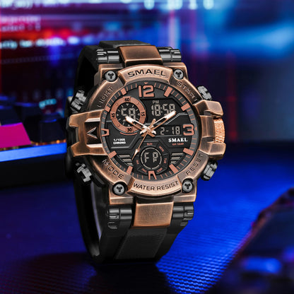 Montre de marque SMAEL 8110 étanche, Dropshipping, avec alarme et veilleuse, pour jeunes, style mode et affaires, mouvement à quartz, sport