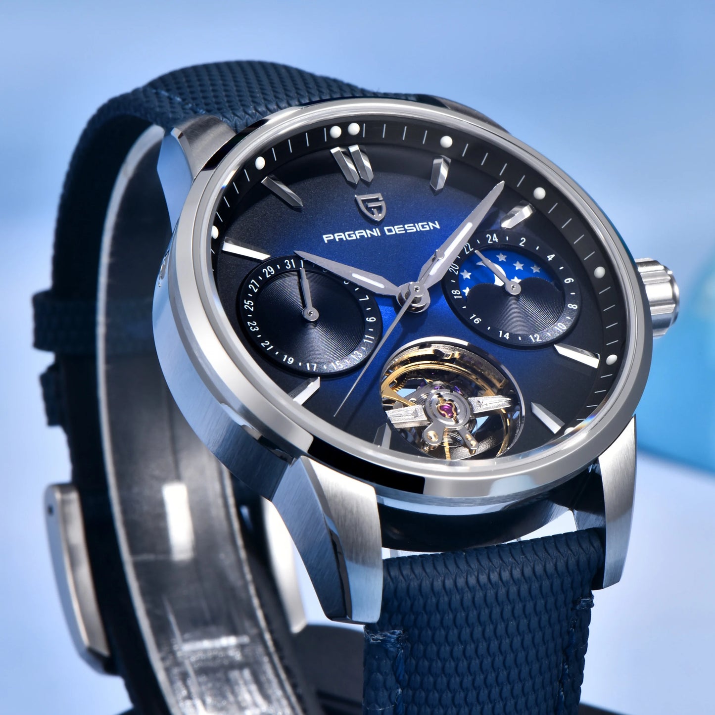 PAGANI DESIGN 2026 E3255Y Mechanical Sapphire Crystal Watch
