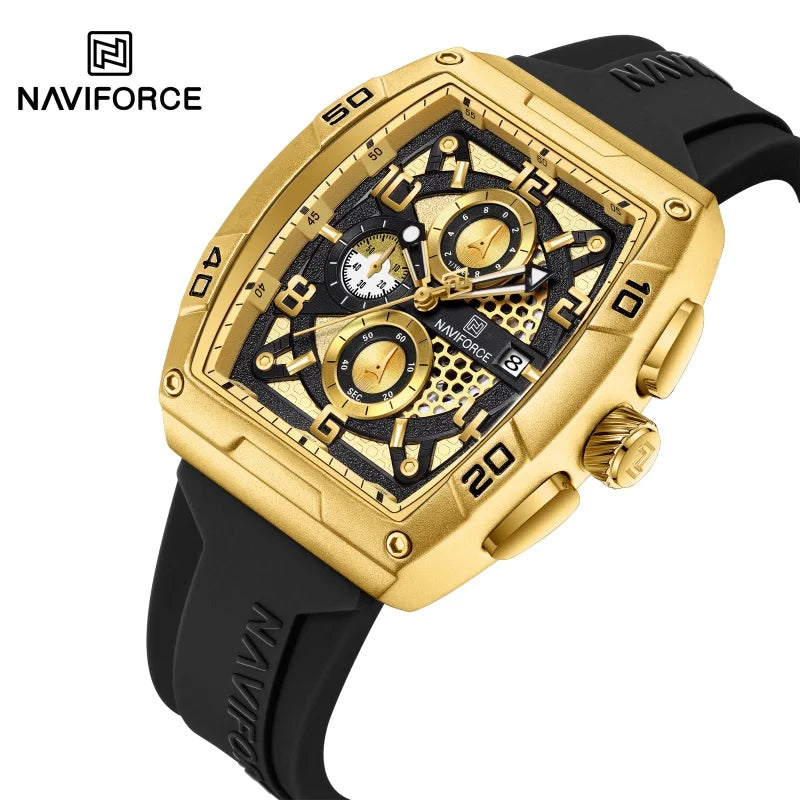 NAVIFORCE NF8052 Multi-Function Calendar Large Dial Watch