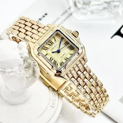 Luxury  Women Watches Fashion Square Quartz Wristwatch Simple Ladies Clock Reloj Mujer