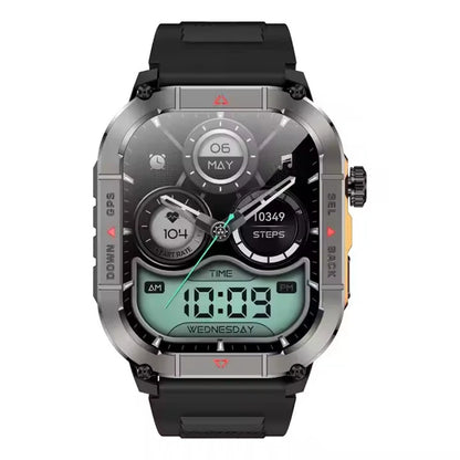 Nouvelle Montre Intelligente HK84 Homme AMOLED Extérieure GPS Positionnement Sportif Boussole Suivi de Forme Physique Appel BT Surveillance Santé Montre Connectée