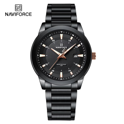 Montres NAVIFORCE NF8029 Bracelet en acier inoxydable Décontracté Homme Quartz Sport
