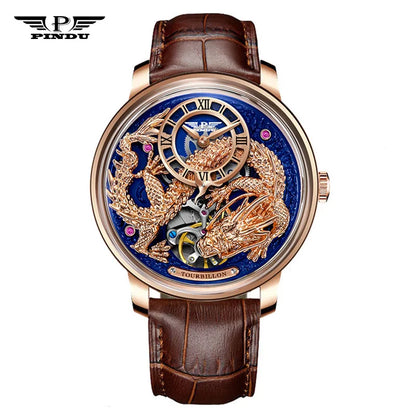 PINDU P6632 Développe des montres mécaniques automatiques pour hommes