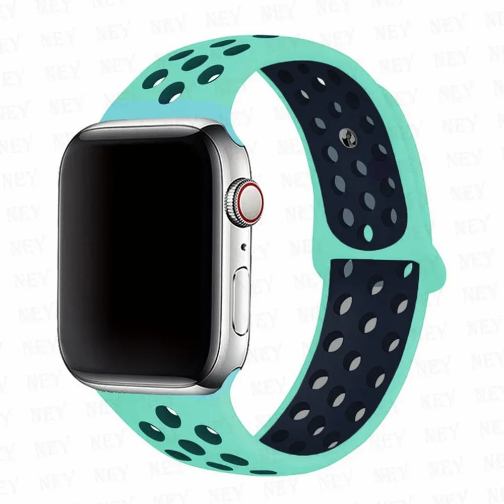 Sport Strap For Apple Watch Band Ultra 49mm 44mm 45mm 38/40mm/41mm Silicone Pride Bracelet correa iWatch Series 8 7 6 4 5 3 9 SE