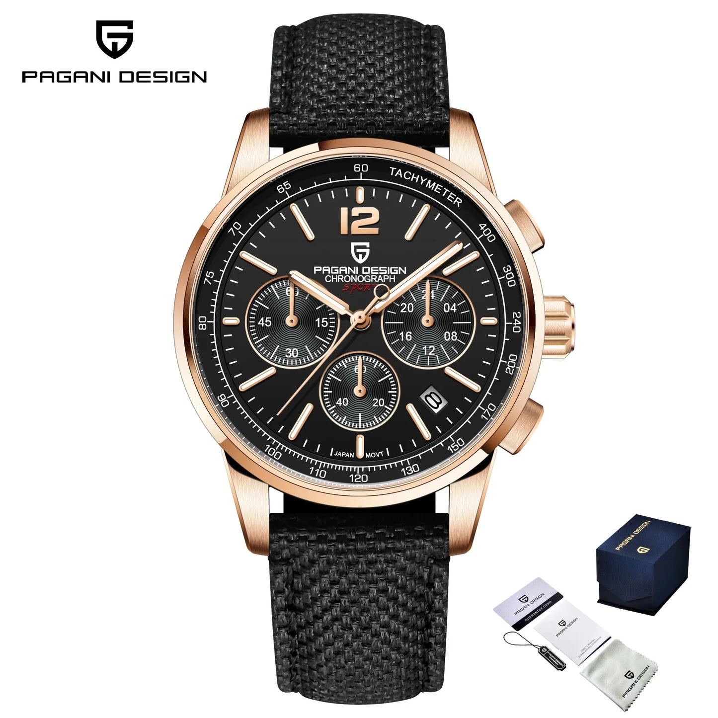 PAGANI DESIGN 2026 Nouvelles Montres Homme Luxe Mode Décontractée Quartz VK63 Étanche 100M Verre Saphir Acier Inoxydable